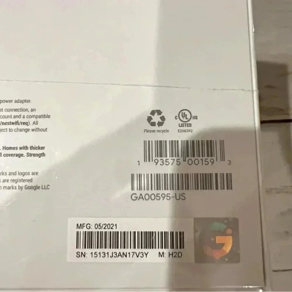 New Google Nest Snow AC2200 Round 4x4 MU-MIMO WiFi Dual Band Wireless Router